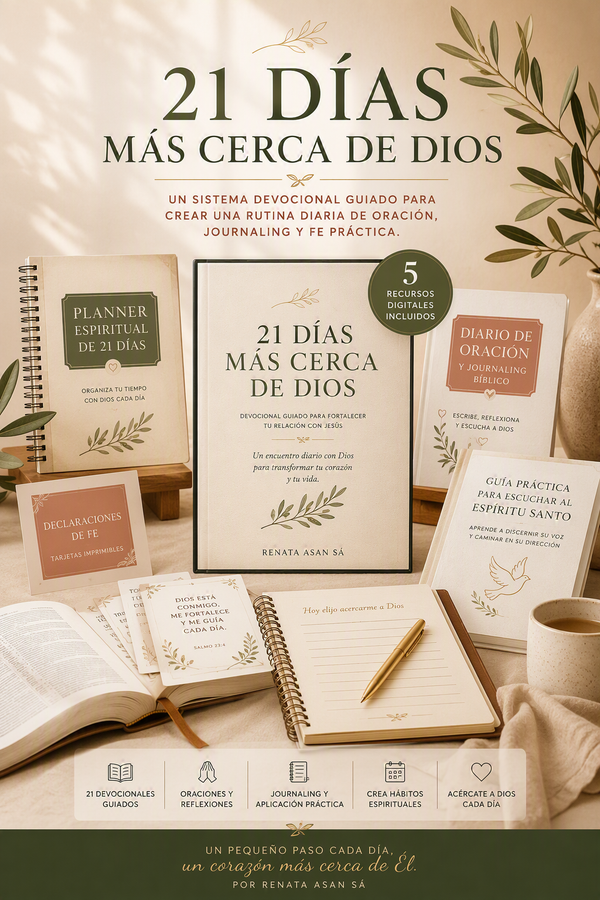 🙏 21 Días Más Cerca de Dios + 4 Bonos + Experiencia Digital Única